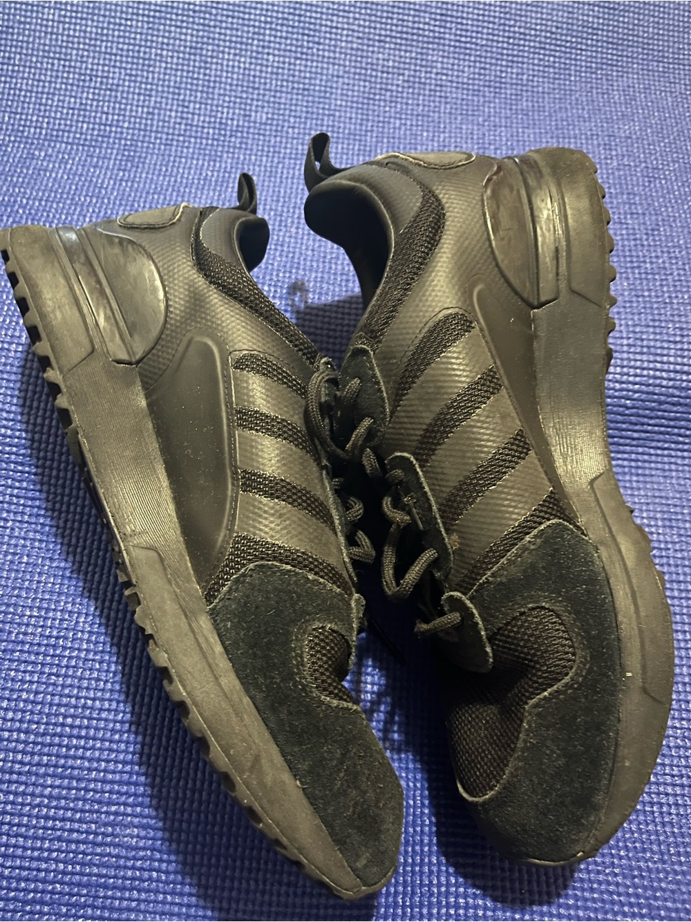 adidas All-Black Low-Top Athletic Sneakers